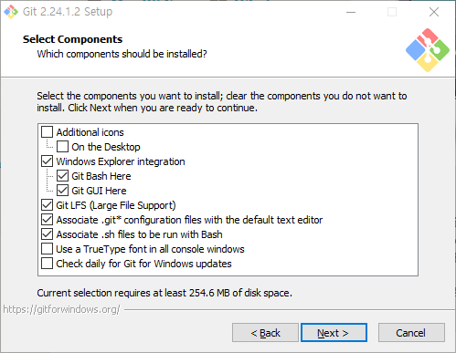 Git setup-component